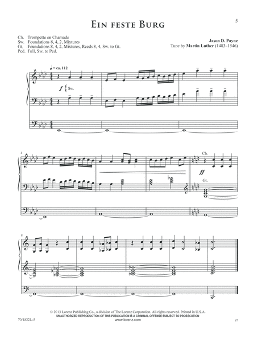 Dynamic Hymn Introductions for Organ (Digital Download) Organ scores gallery preview page 5