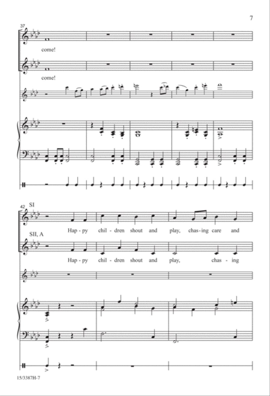 Burgundian Carol SSA scores gallery preview page 6