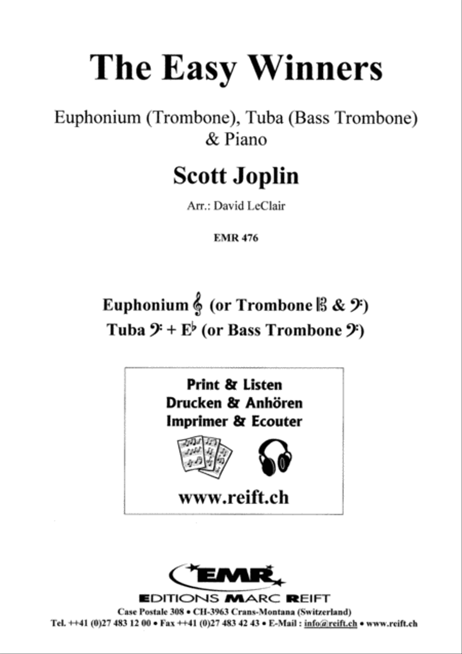 The Easy Winners Euphonium scores gallery preview page 2