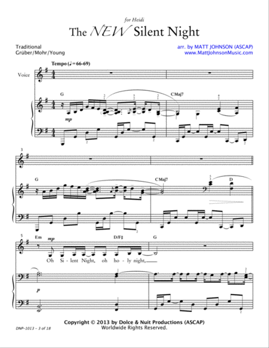 The NEW Silent Night ~ NEW melodic and harmonic adaptation image number null