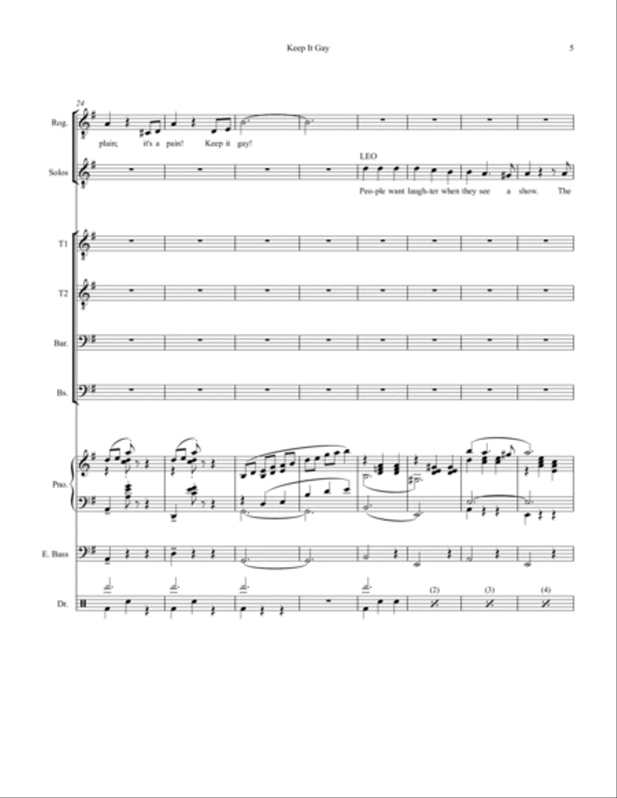 Keep It Gay Small Ensemble scores gallery preview page 5