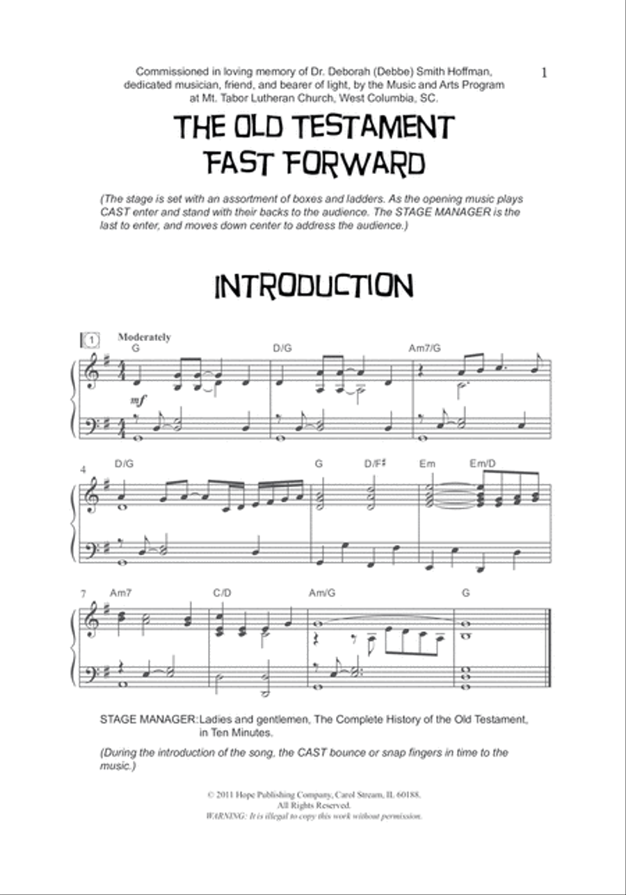 The Old Testament Fast Forward Unison Choir scores gallery preview page 11