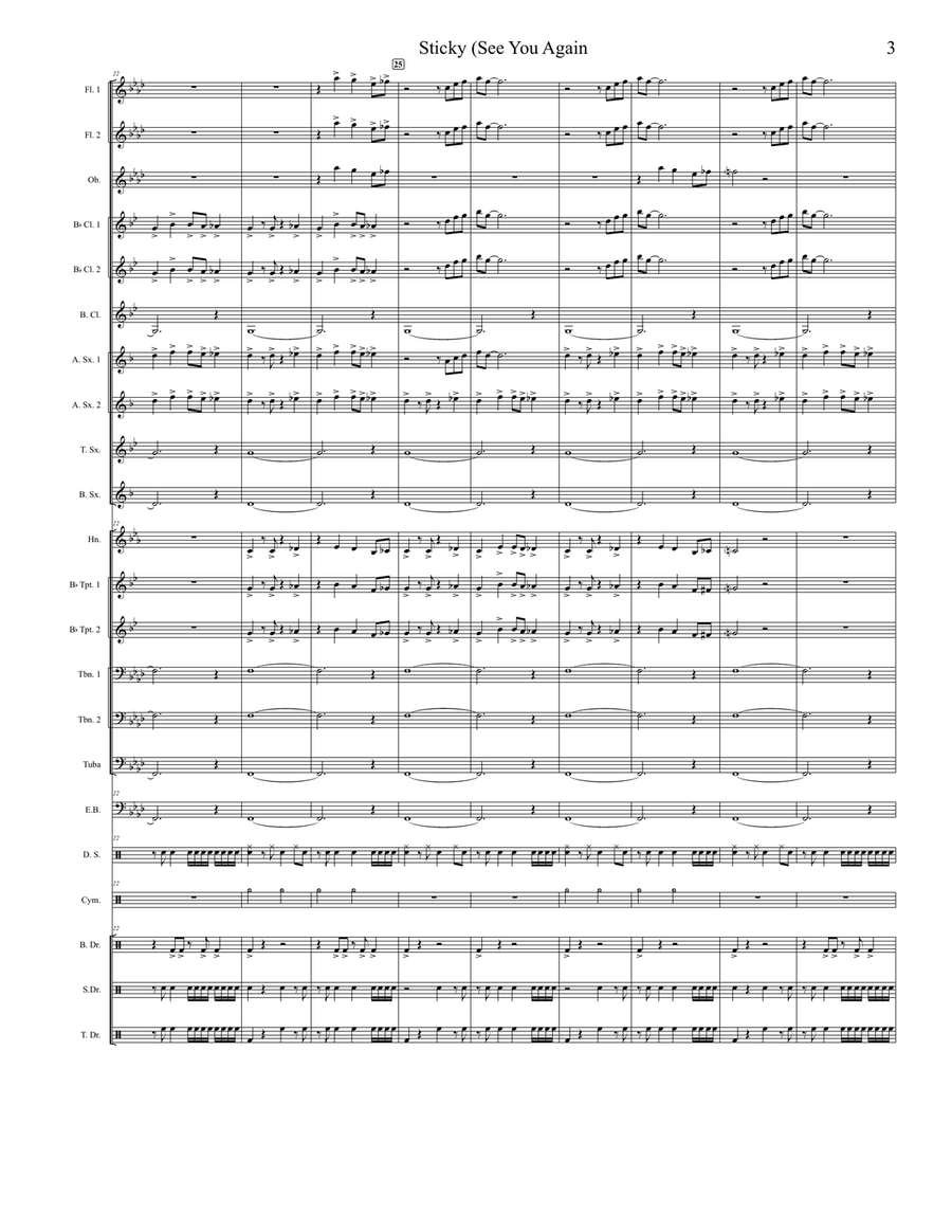 Sticky Marching Band scores gallery preview page 3