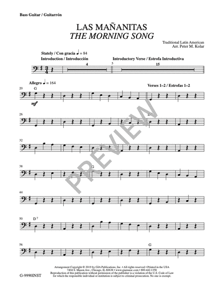 Las Mañanitas / The Morning Song - Instrument edition
