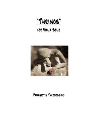 Thrinos for viola solo