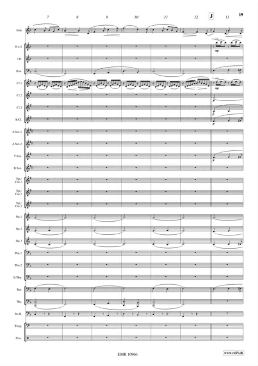 Japanese Folksongs Concert Band scores gallery preview page 11