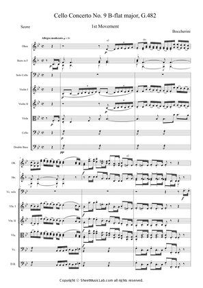 Cello Concerto No. 9 B flat major, G.482 1st Movement