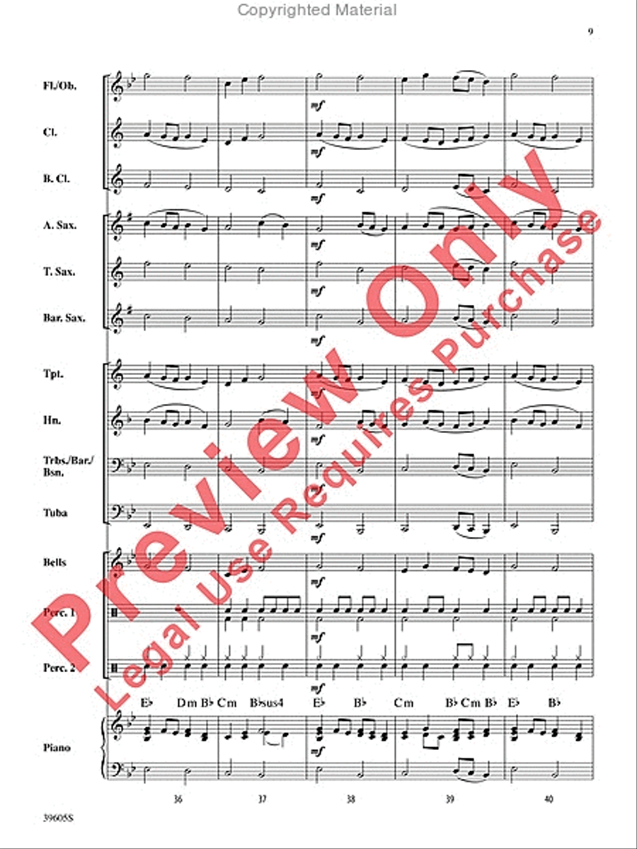 Atomic Clock Concert Band scores gallery preview page 10