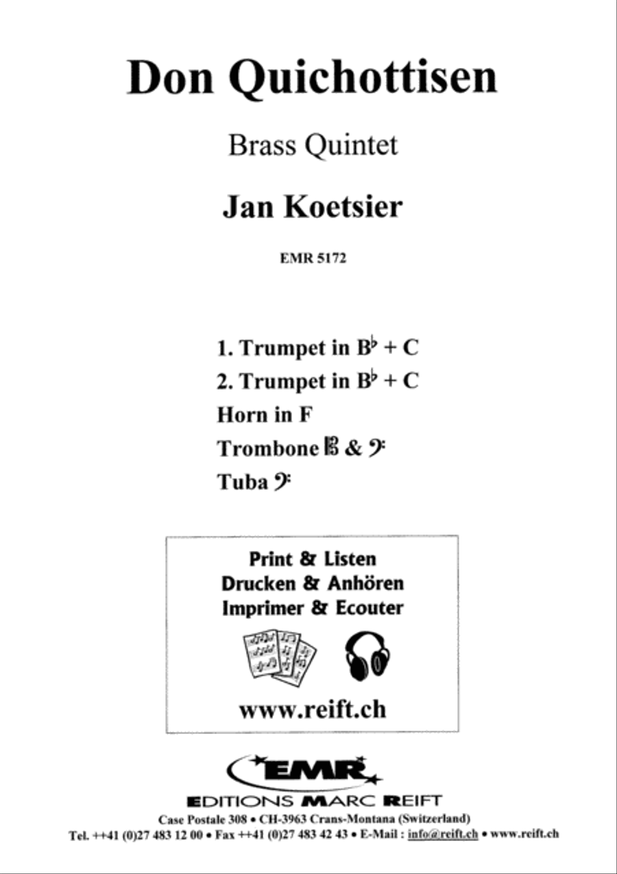 Don Quichottisen Brass Quintet scores gallery preview page 2