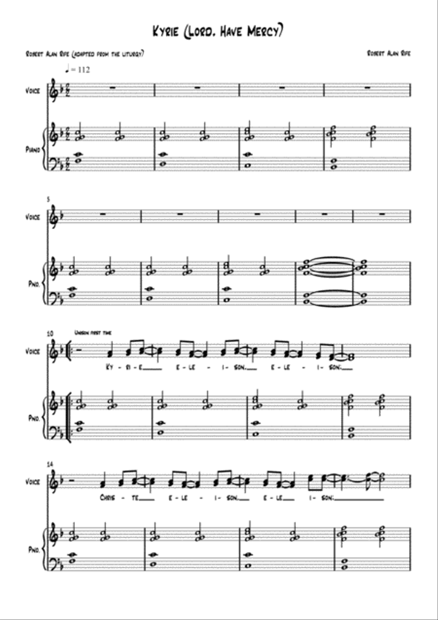 Kyrie Voice scores gallery preview page 1