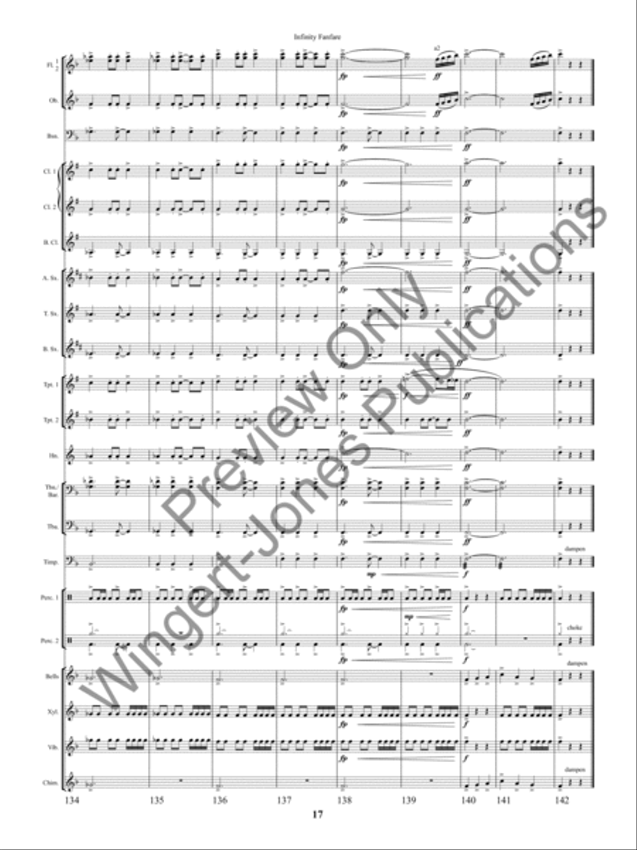 Infinity Fanfare Concert Band scores gallery preview page 20