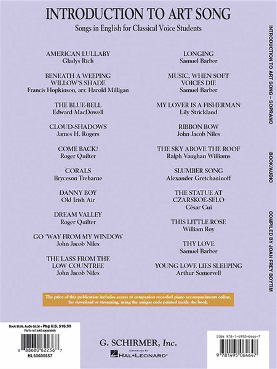 Introduction to Art Song for Soprano Voice Solo scores gallery preview page 5