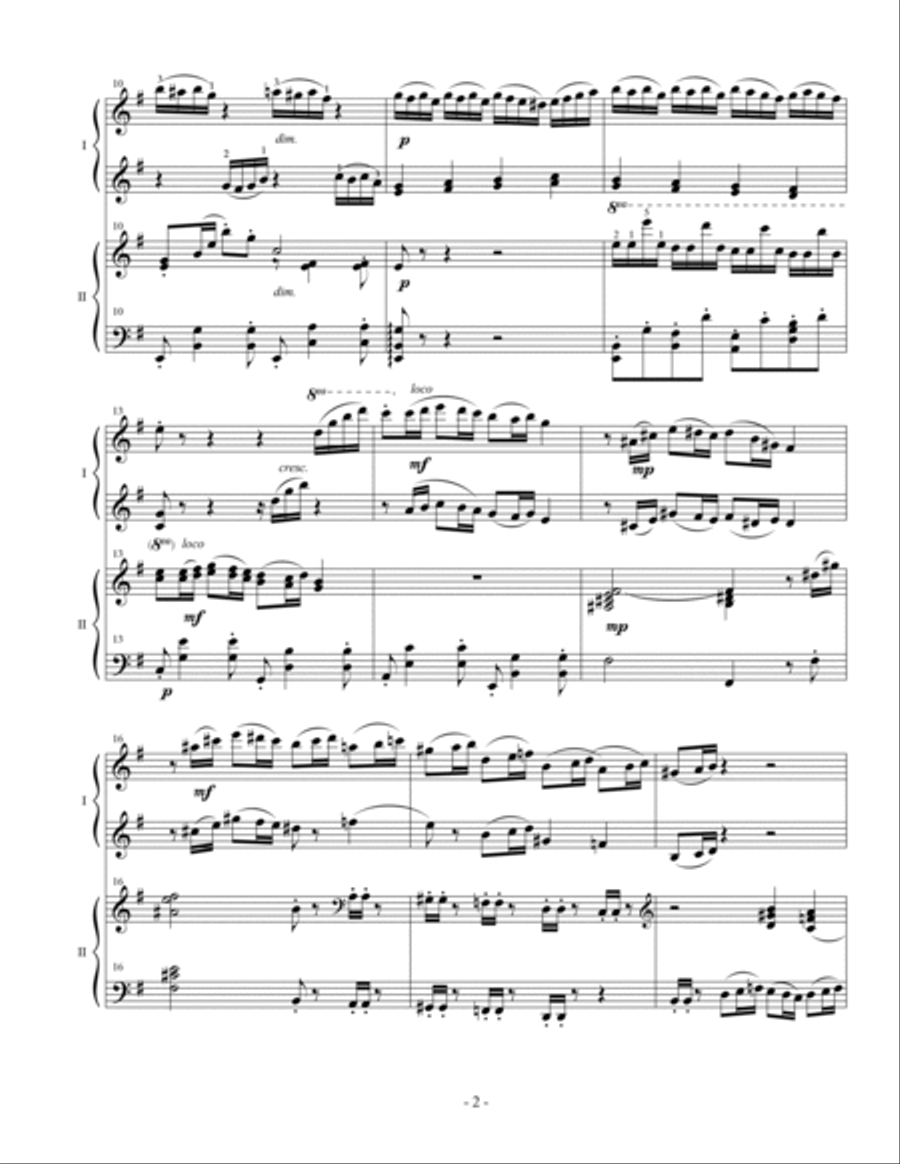 Concerto No. 5 for Piano and Orchestra (First Edition) Small Ensemble scores gallery preview page 4