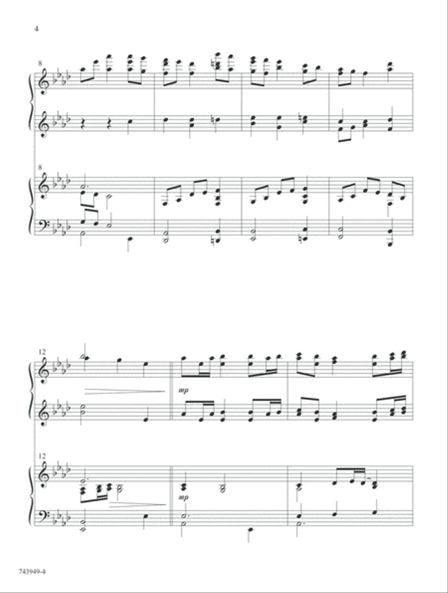 The Glories of My God and King (Digital Delivery) Piano Duet scores gallery preview page 4