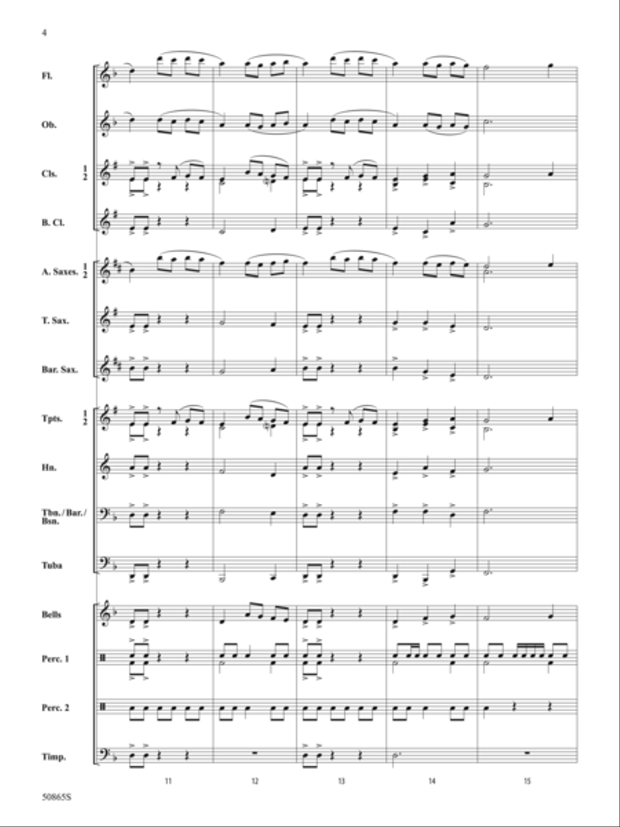 Fantastic Adventure: Score Concert Band scores gallery preview page 4
