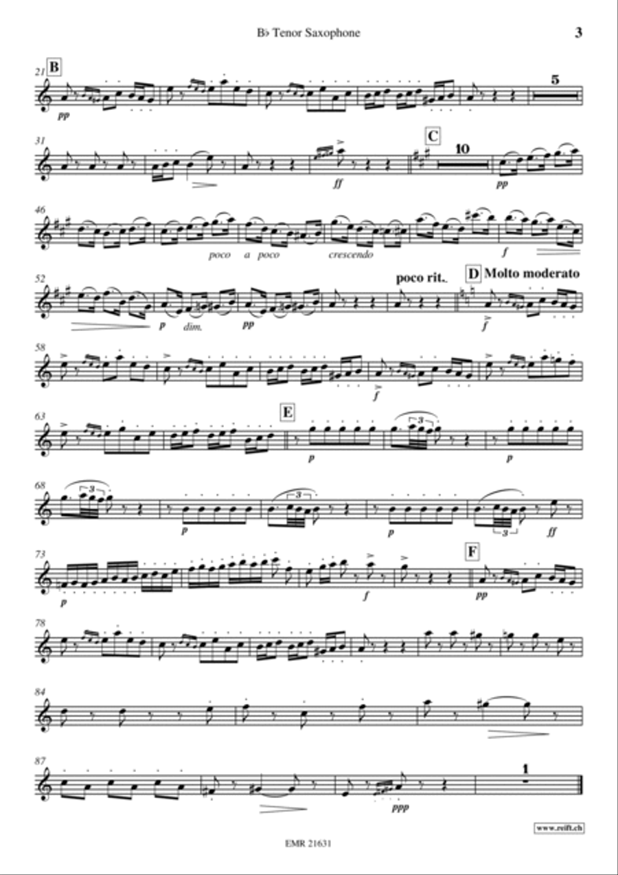 Premiere Suite Tenor Saxophone scores gallery preview page 4