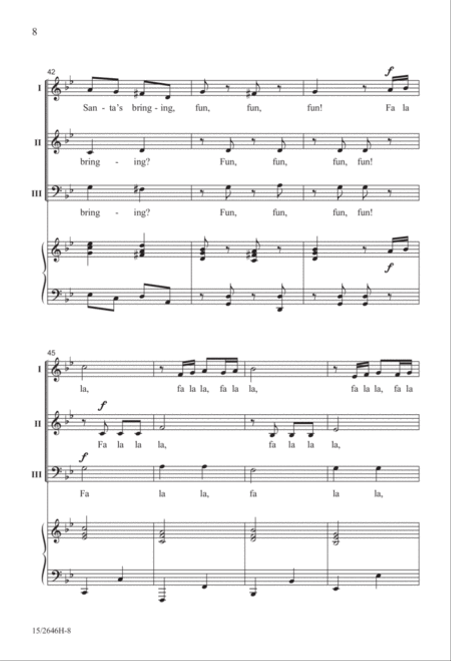 Fun, Fun, Fun! Fun, Fun, Fun! 3-Part scores gallery preview page 9