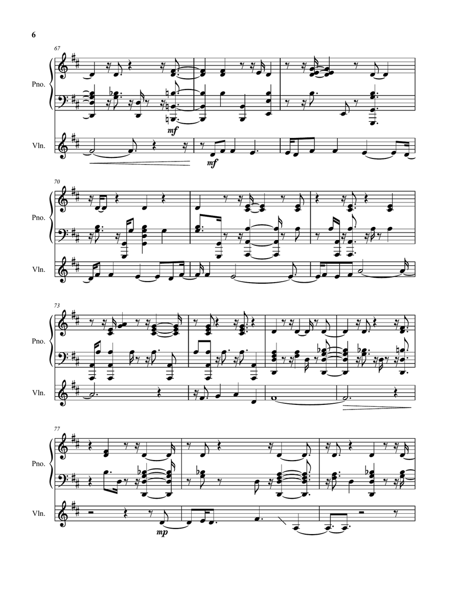 Strange Violin Solo scores gallery preview page 6