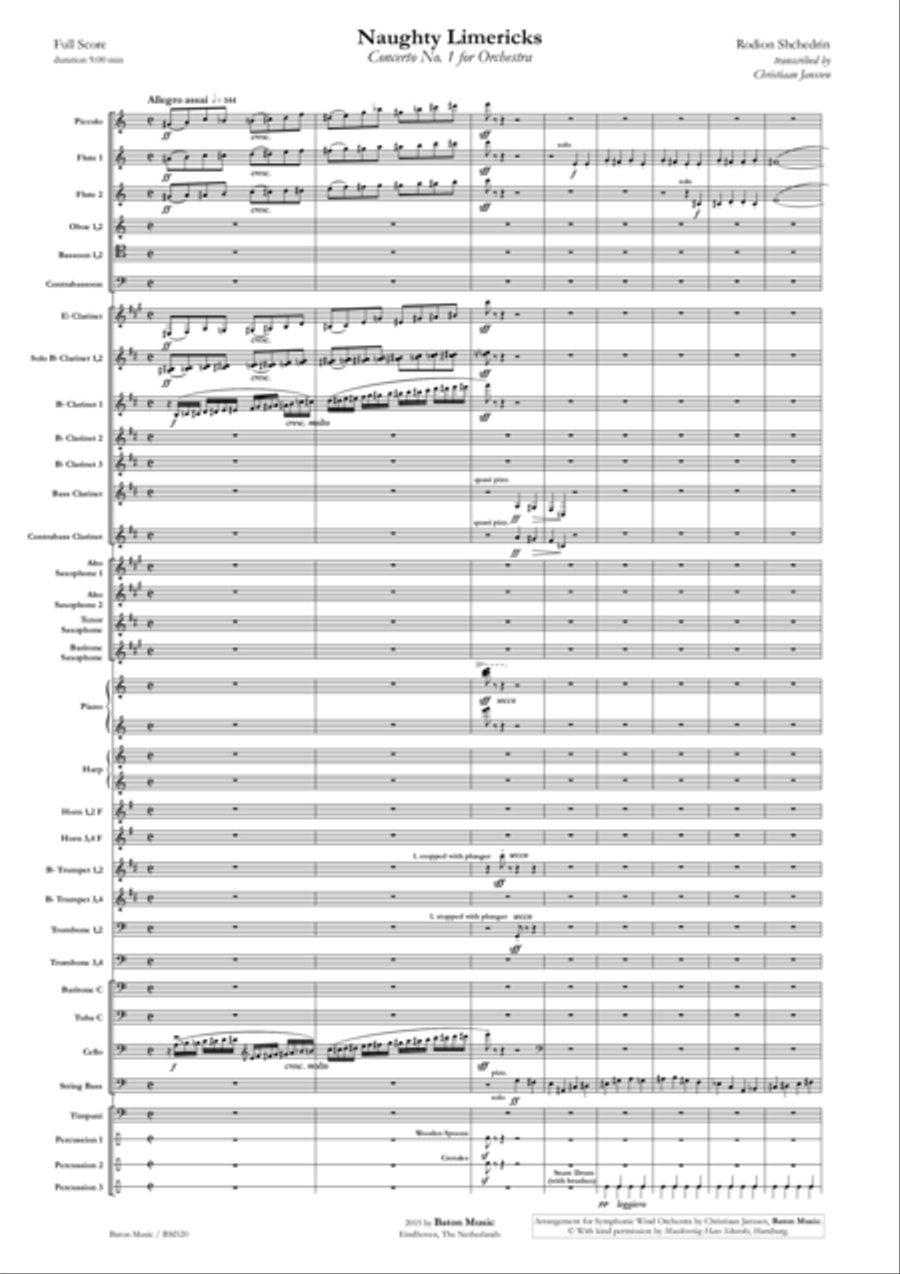 Naughty Limericks Naughty Limericks Concert Band scores gallery preview page 2