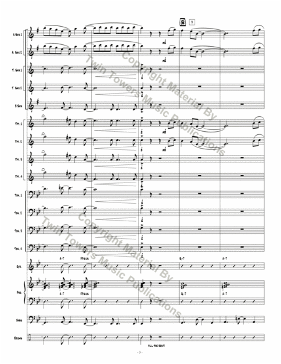 Skyline Bossa Skyline Bossa Jazz Ensemble scores gallery preview page 4
