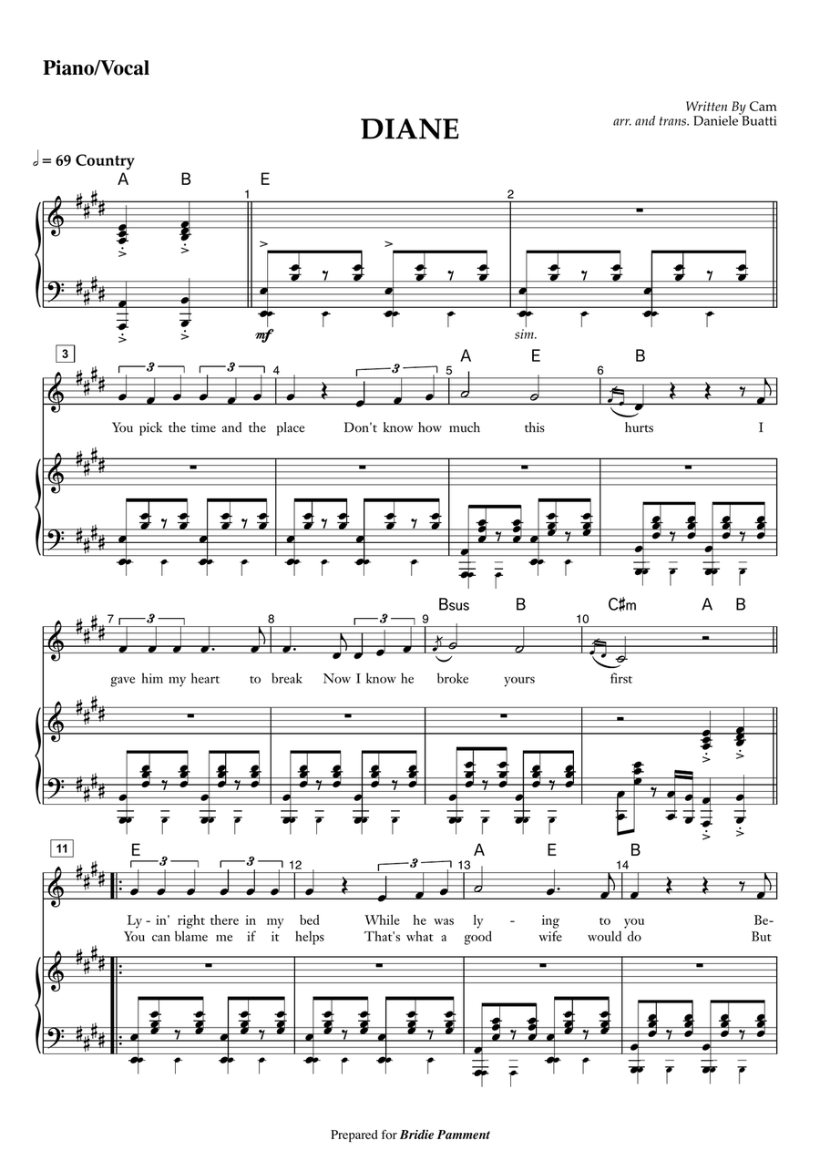 Diane A Cappella scores gallery preview page 1