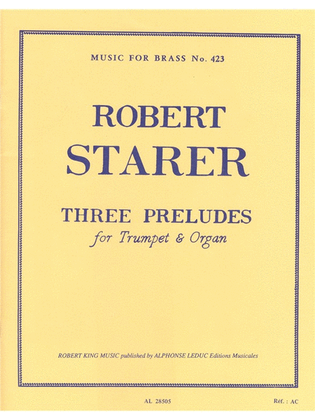 Book cover for 3 Preludes (trumpet & Organ)