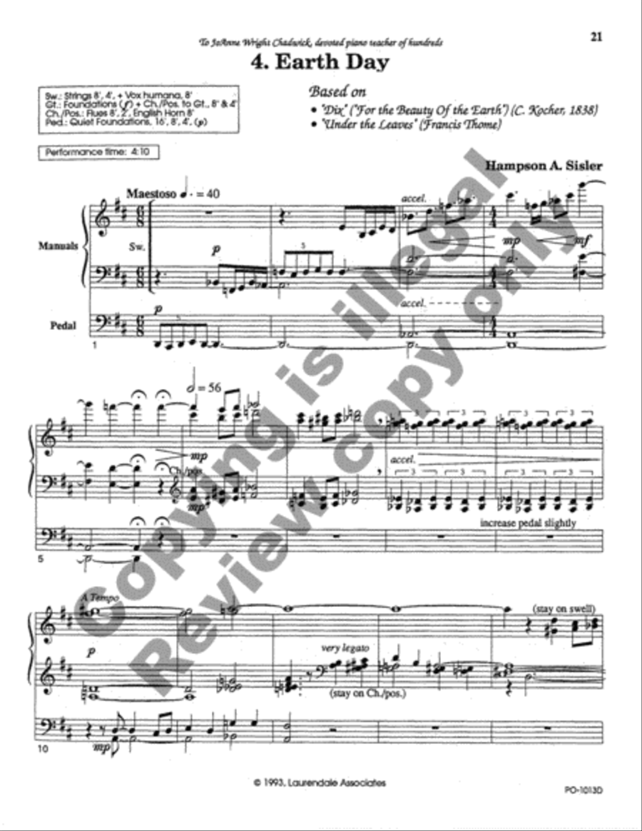 Civic Events Suite Organ scores gallery preview page 9
