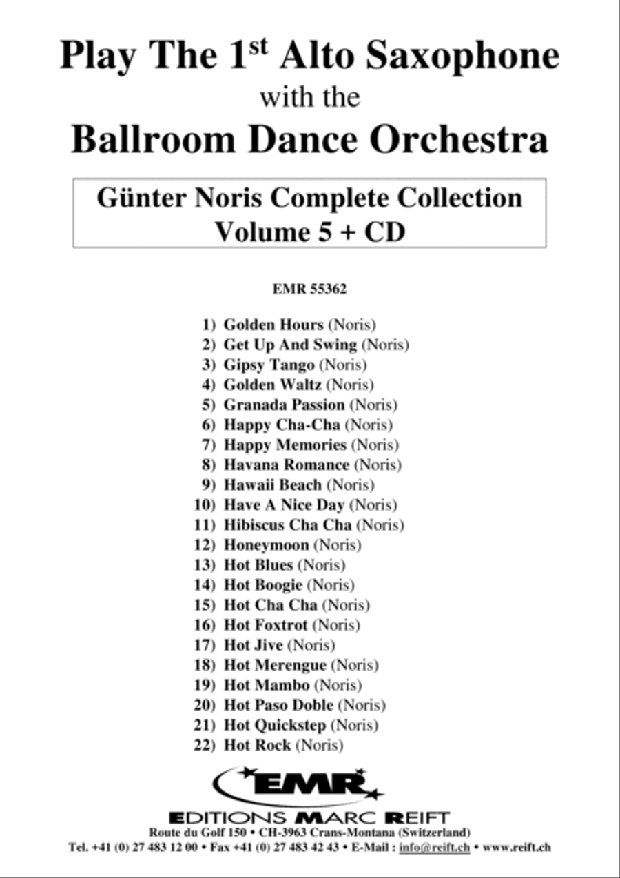 Play The 1st Alto Sax With The Ballroom Dance Orchestra Vol. 5 Alto Saxophone scores gallery preview page 2