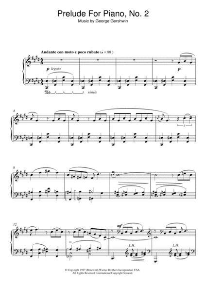 Prelude For Piano, No.2