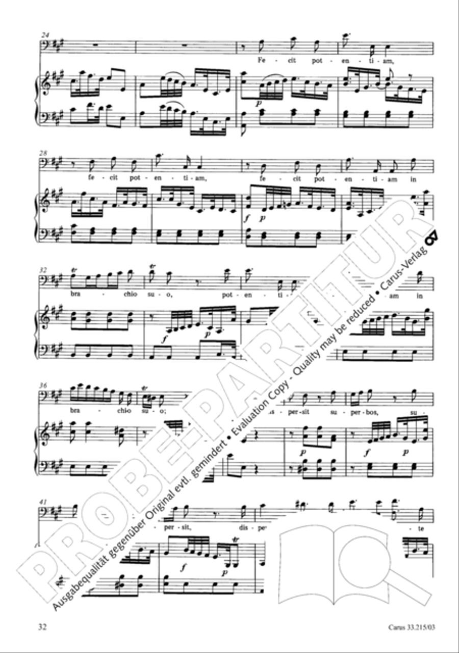 Magnificat Magnificat 4-Part scores gallery preview page 33