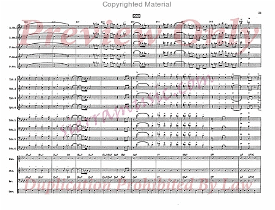 St. Thomas Big Band scores gallery preview page 22