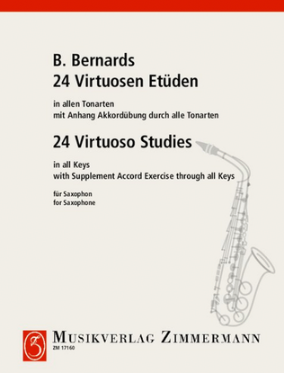 Book cover for 24 Virtuoso Studies