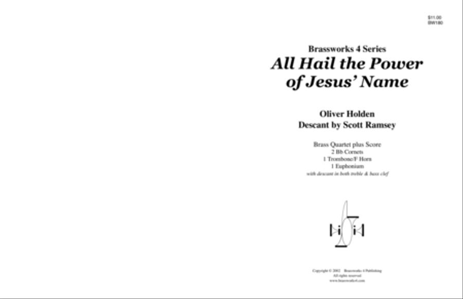 All Hail the Power Brass Quartet scores gallery preview page 1
