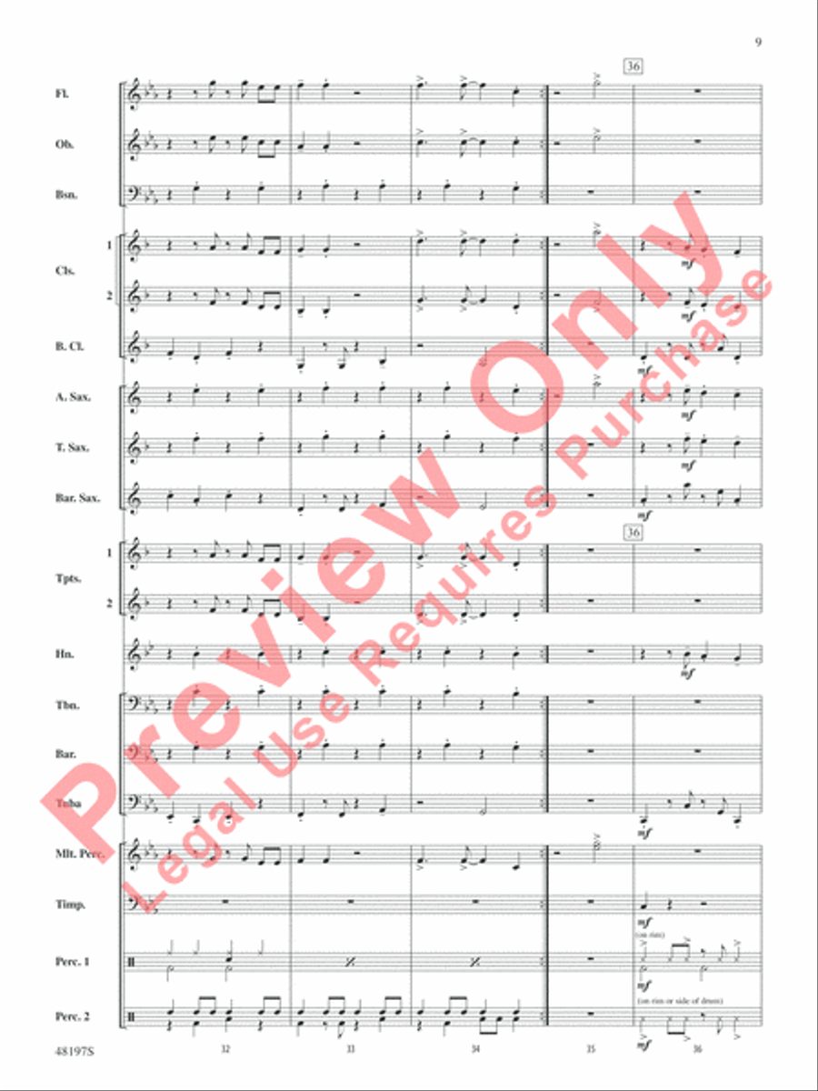 Liar Liar Concert Band scores gallery preview page 10