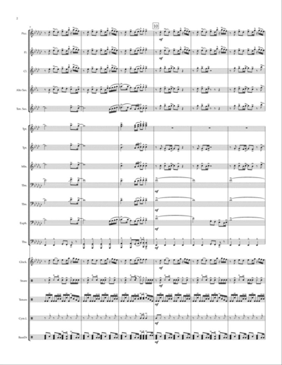 About Damn Time About Damn Time Marching Band scores gallery preview page 2