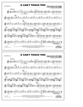 U Can't Touch This (arr. Paul Murtha) - Bb Tenor Sax