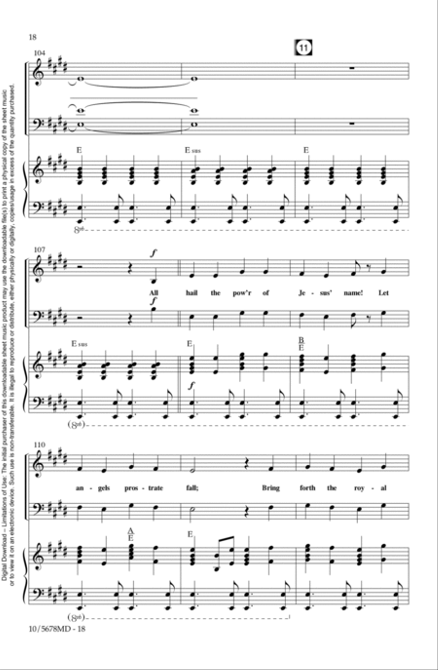 All Hail King Jesus All Hail King Jesus 4-Part scores gallery preview page 18