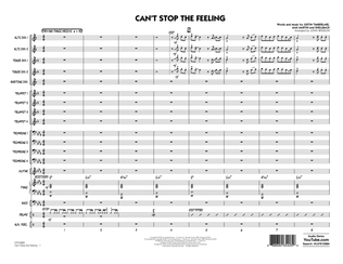 Can't Stop the Feeling - Conductor Score (Full Score)