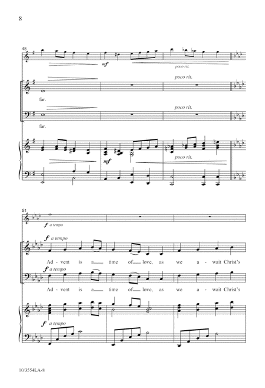 Light an Advent Candle 2-Part scores gallery preview page 9