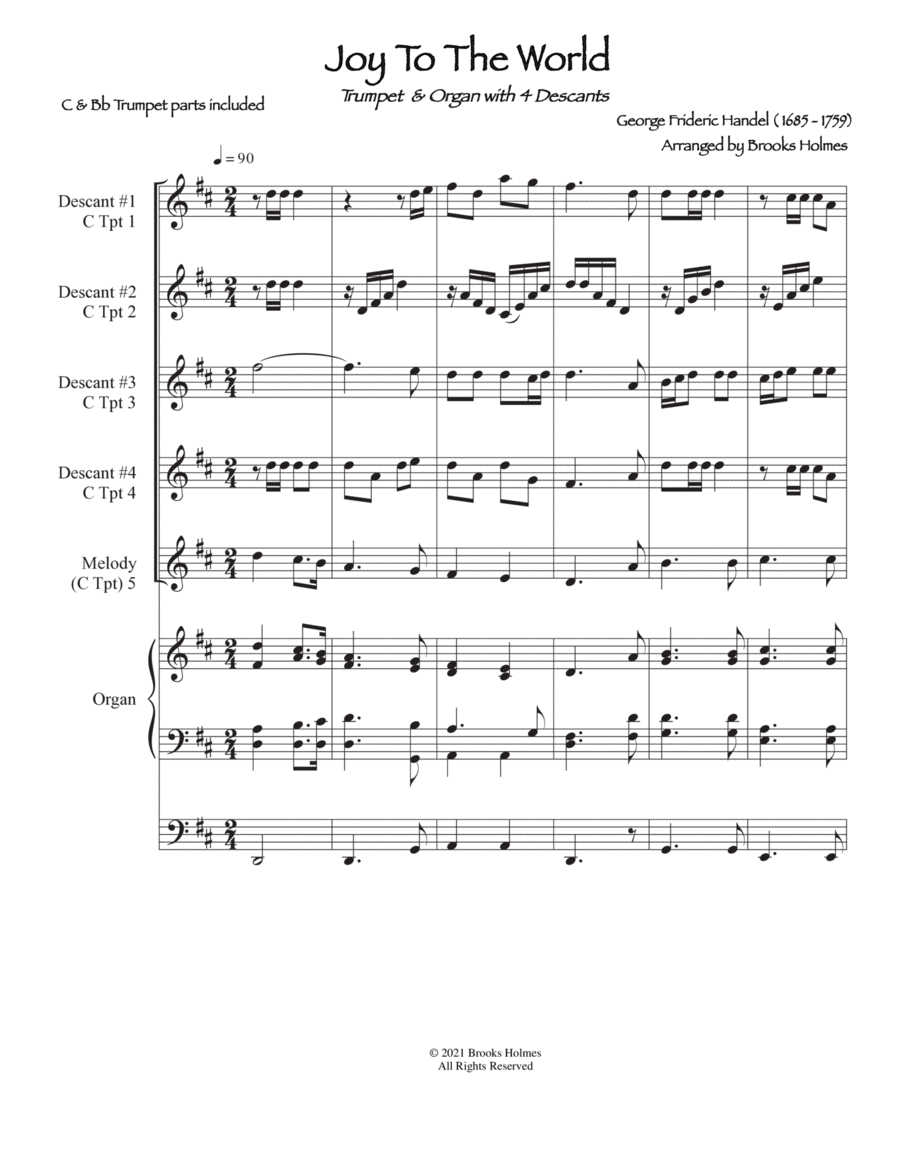Joy to store the world trumpet