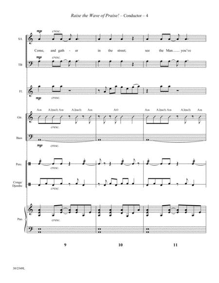 Raise the Wave of Praise! - Instrumental Score and Parts