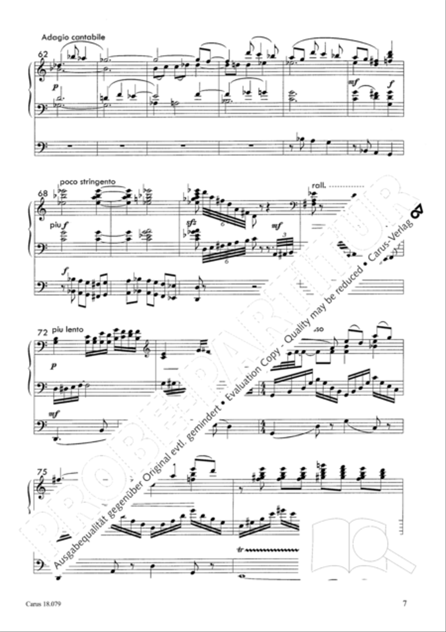 Piece sentimentale Organ Solo scores gallery preview page 8