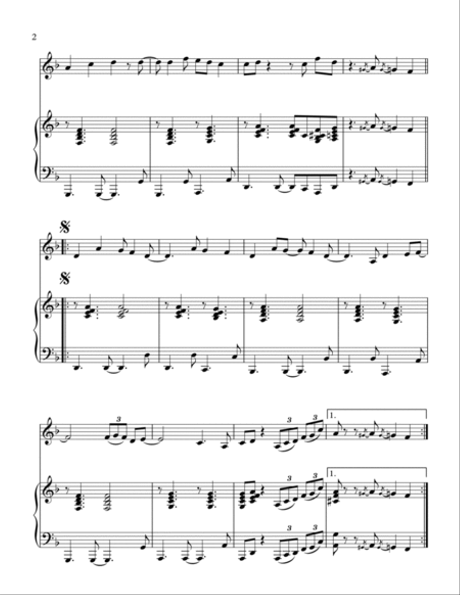 Part-time Lover Woodwind Duet scores gallery preview page 3