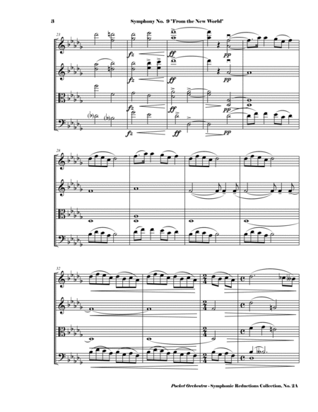 Dvorak - Largo from Symphony No. 9, Op. 95 - Arrangement for String Quartet (SCORE AND PARTS) image number null