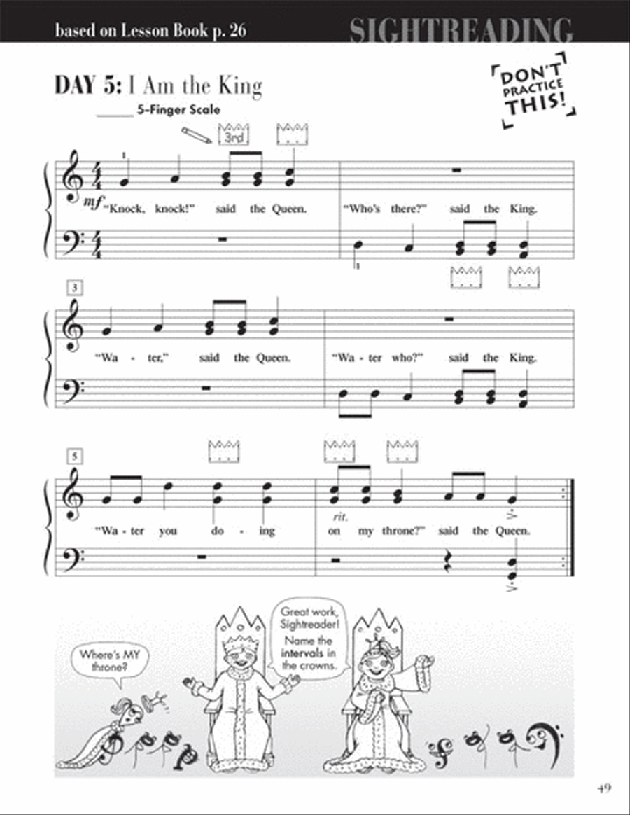 Level 2A – Sightreading Book Piano Method scores gallery preview page 5