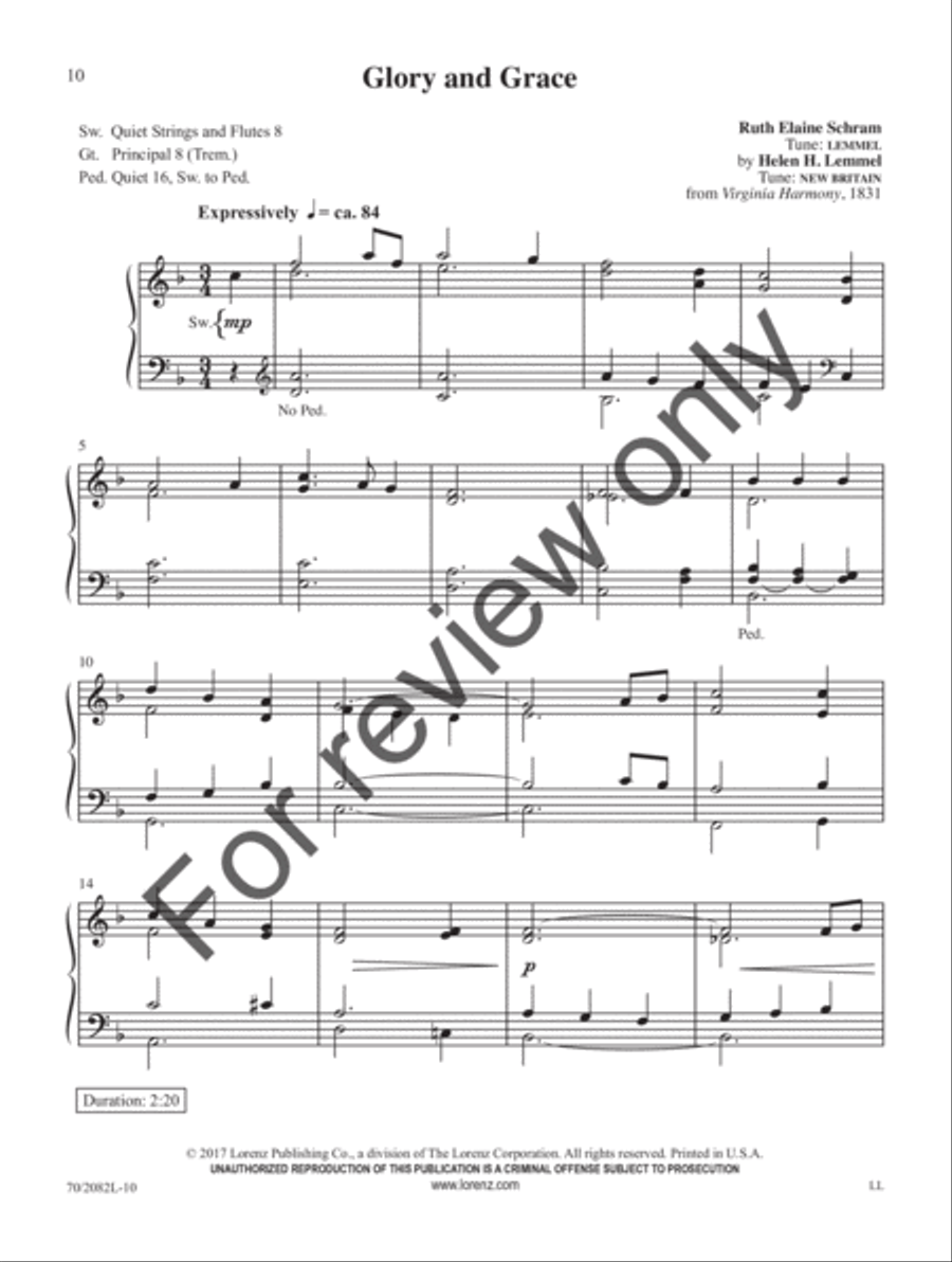 Prayludes of Praise Prayludes of Praise Organ Solo scores gallery preview page 7