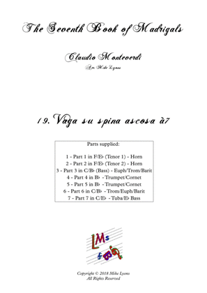 Monteverdi - The Seventh Book of Madrigals (1619) - 19. Vaga su spina ascosa à7
