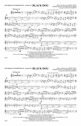 Black Dog: Low Brass & Woodwinds #2 - Treble Clef