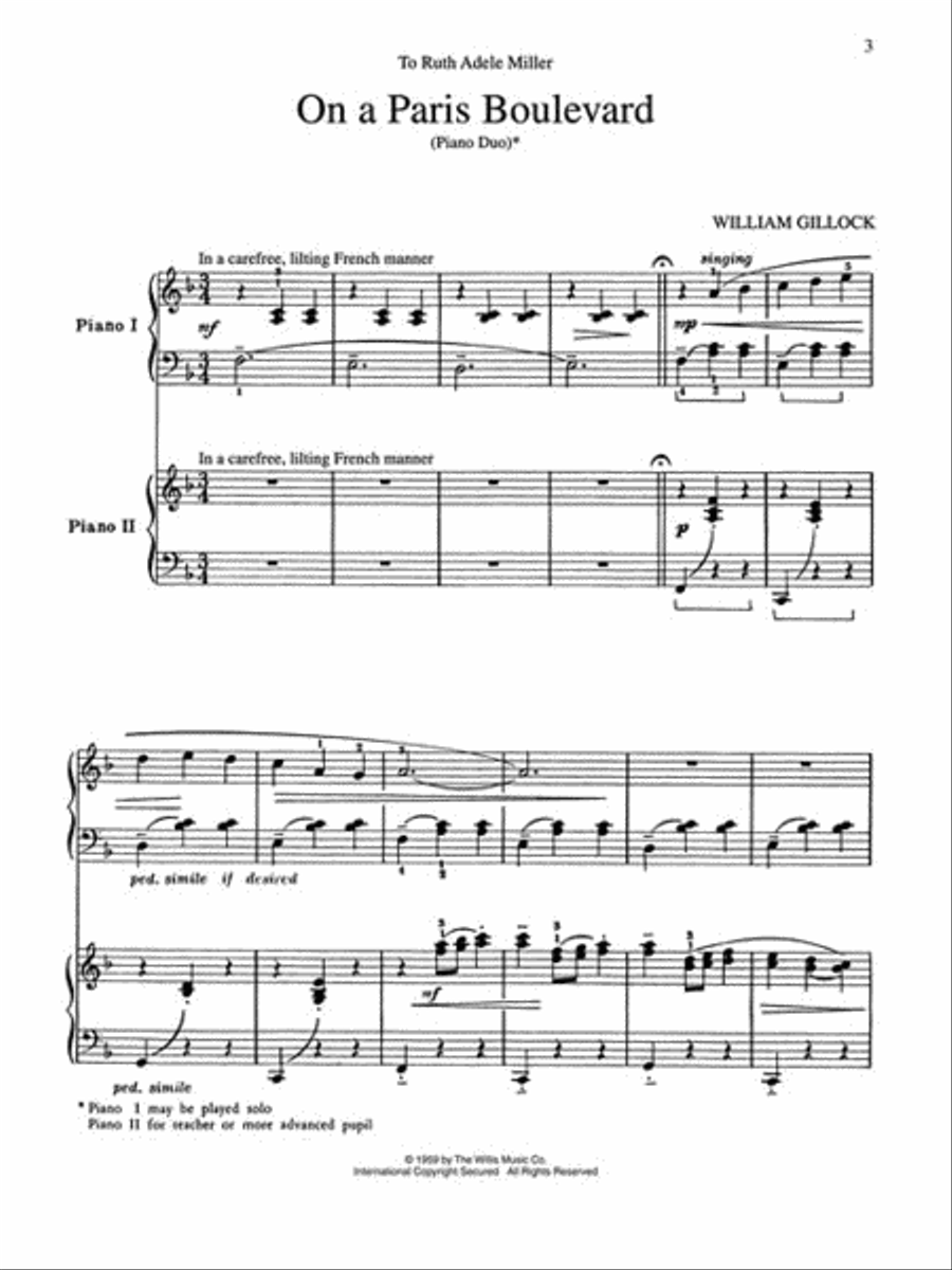 On a Paris Boulevard On a Paris Boulevard Easy Piano scores gallery preview page 2