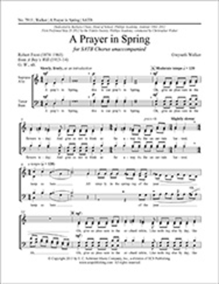 Book cover for A Prayer in Spring